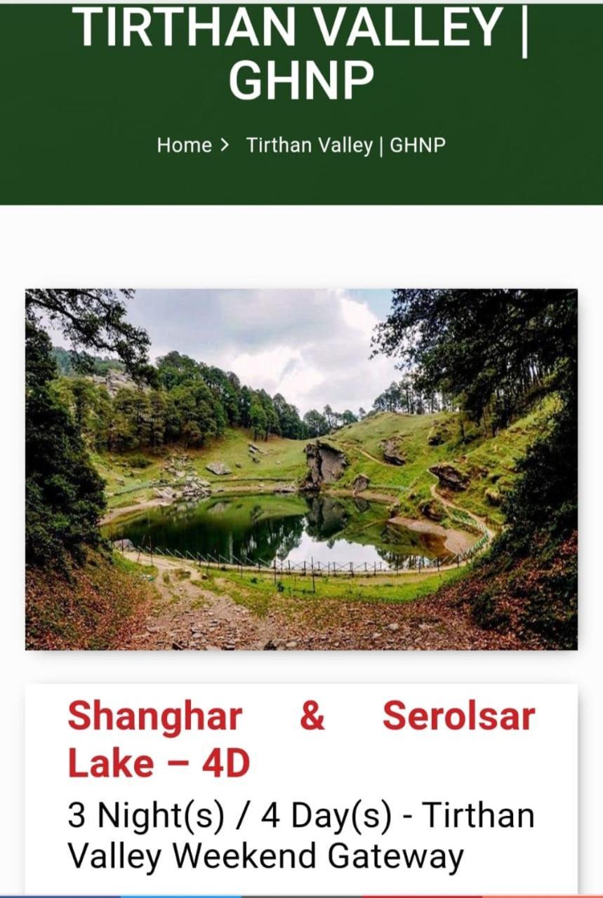 Tirthan Crest Homestay Banjar Ngoại thất bức ảnh