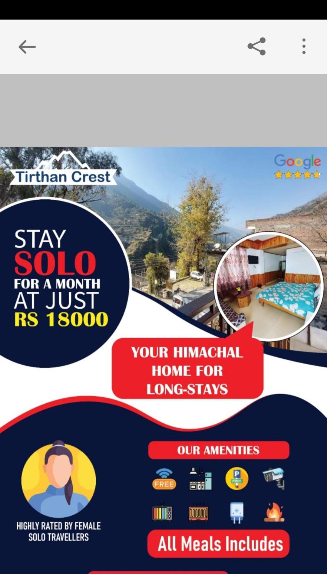 Tirthan Crest Homestay Banjar Ngoại thất bức ảnh